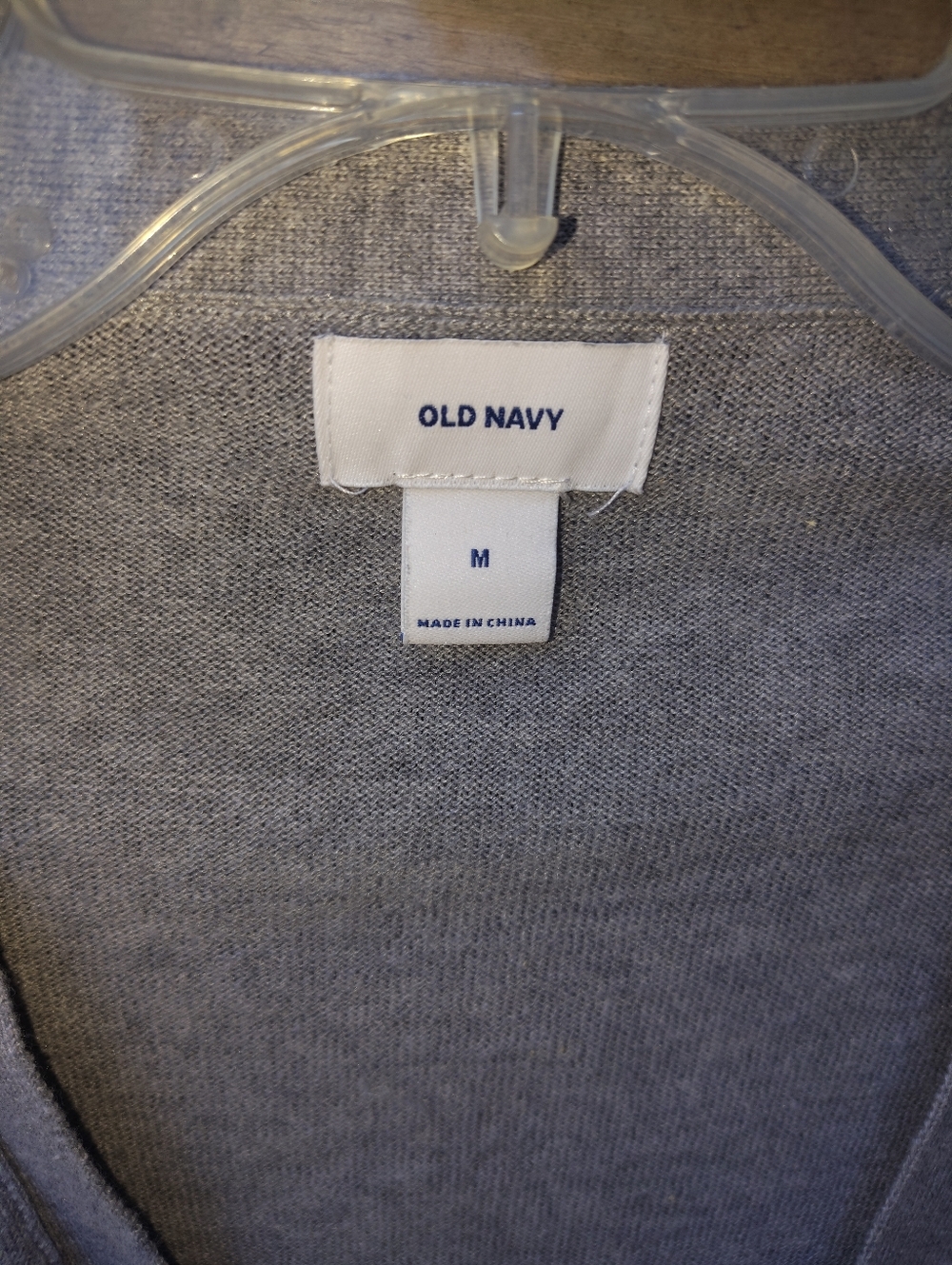 Old Navy Women's Light Gray Button-Front Cardigan - Picture 2 of 2